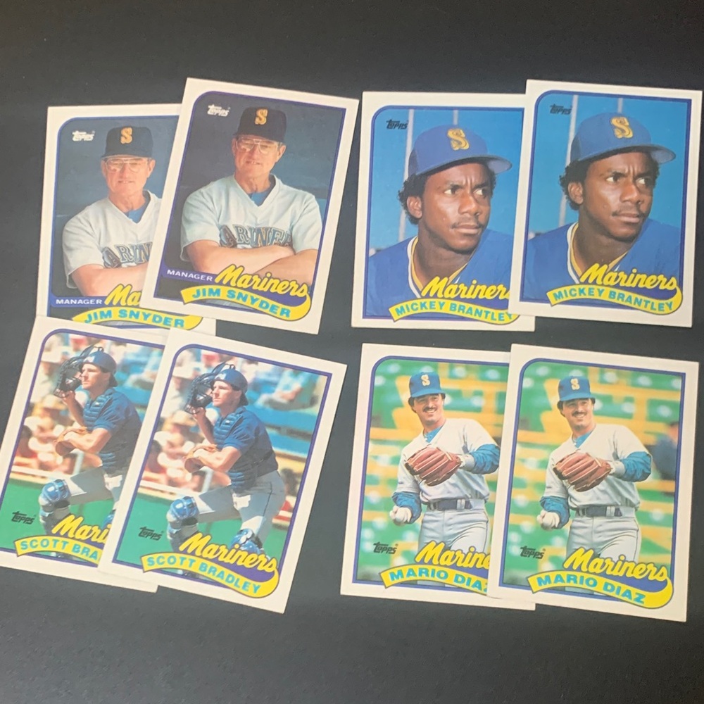 8ct 1989 Topps Seattle Mariners Repeat Cards SELLING AS IS